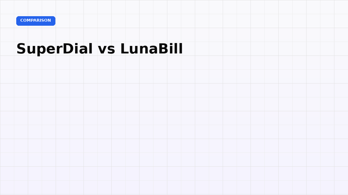 SuperDial vs LunaBill: Voice AI for Healthcare Compared
