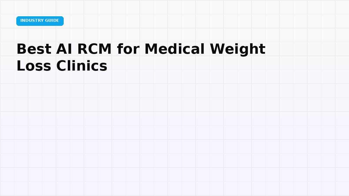 Best AI RCM for Medical Weight Loss Clinics (2026)