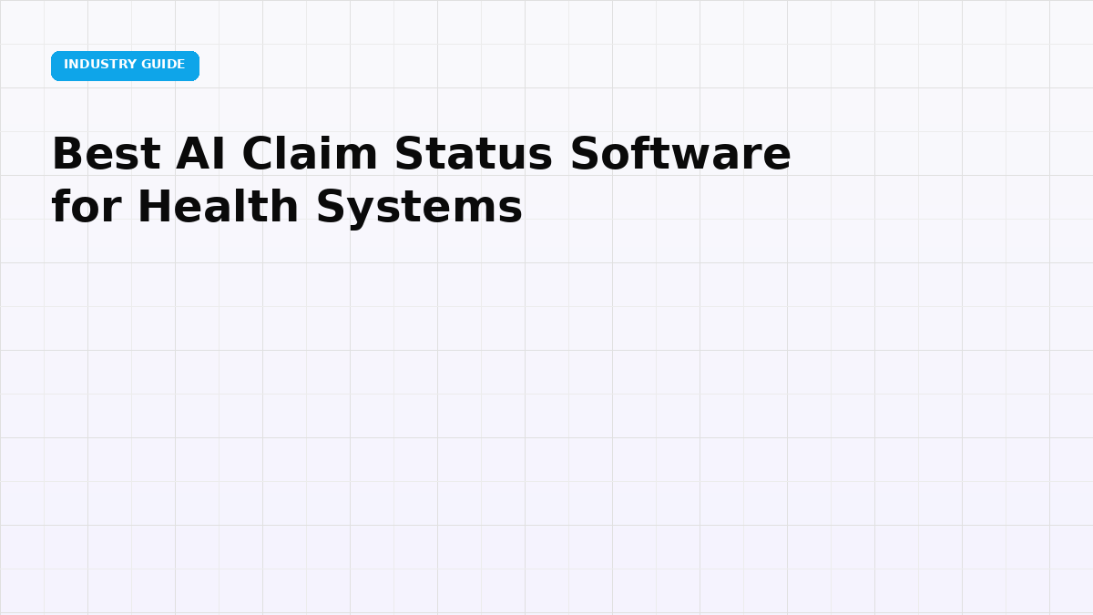 Best AI Claim Status Software for Health Systems (2026)