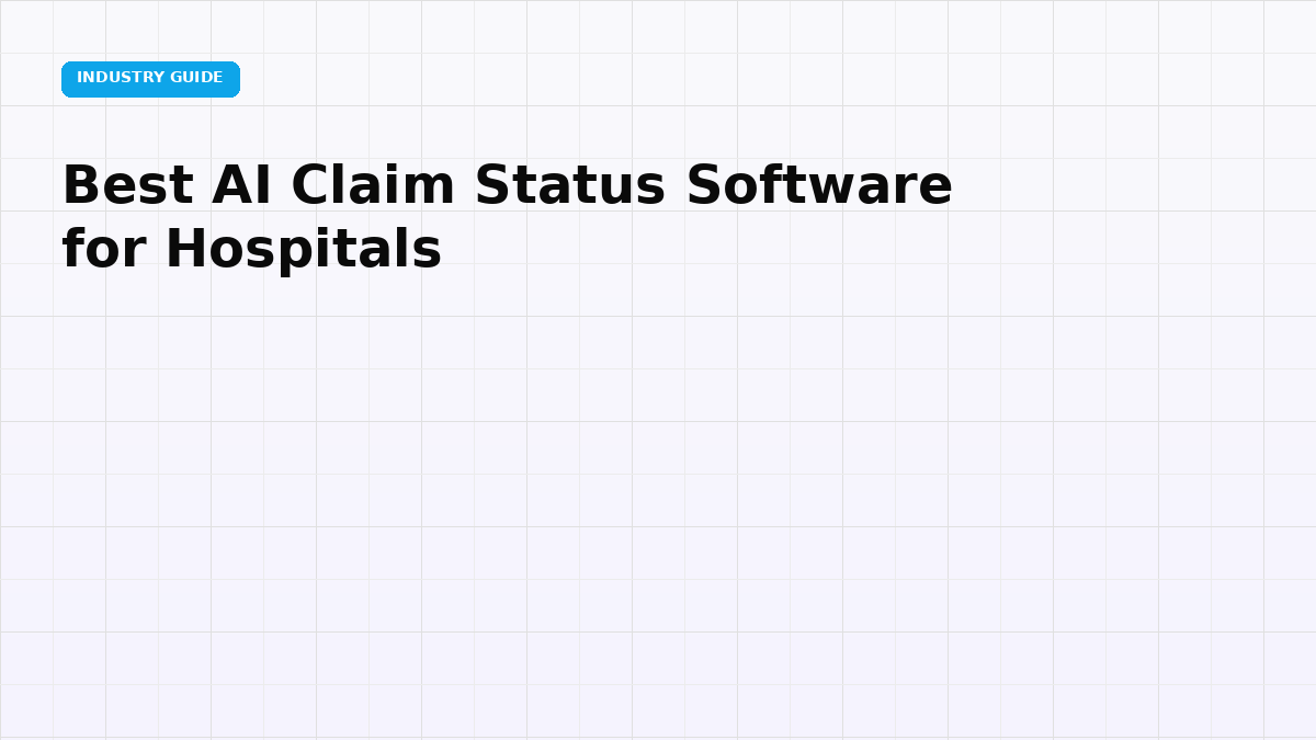 Best AI Claim Status Software for Hospitals (2026)