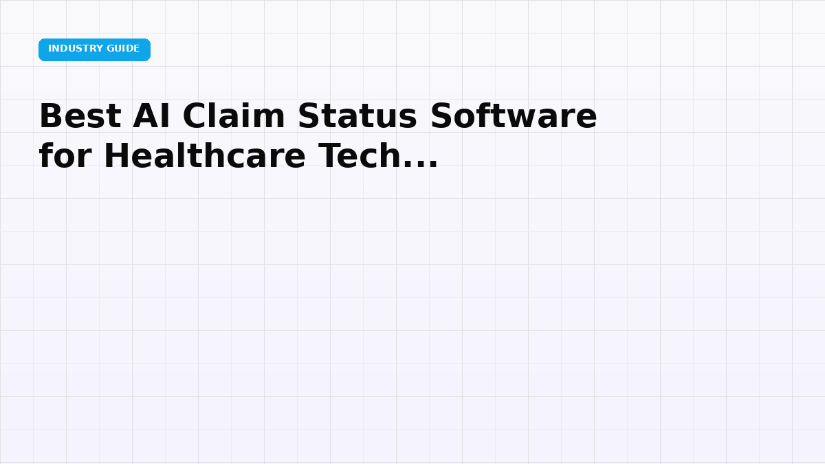 Best AI Claim Status Software for Healthcare Tech Startups (2026)