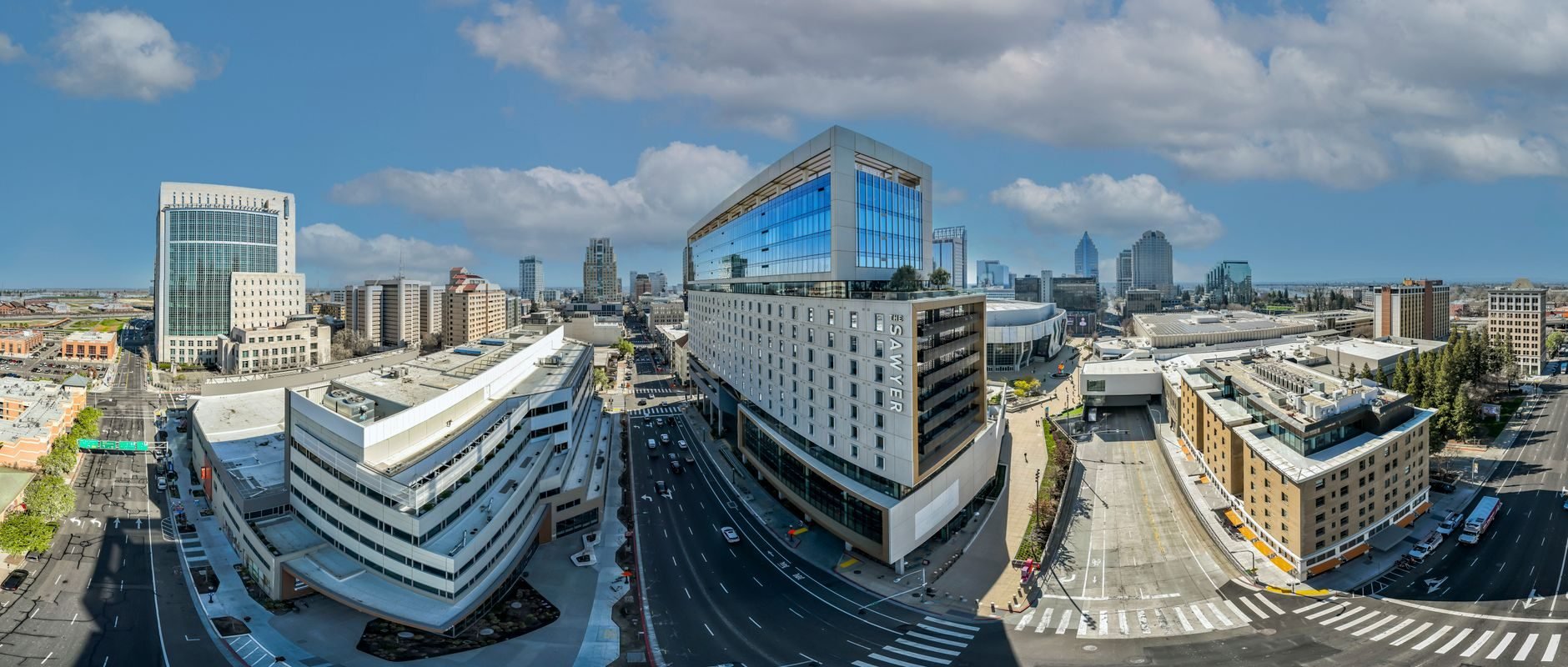 Aerial city view representing San Antonio, TX