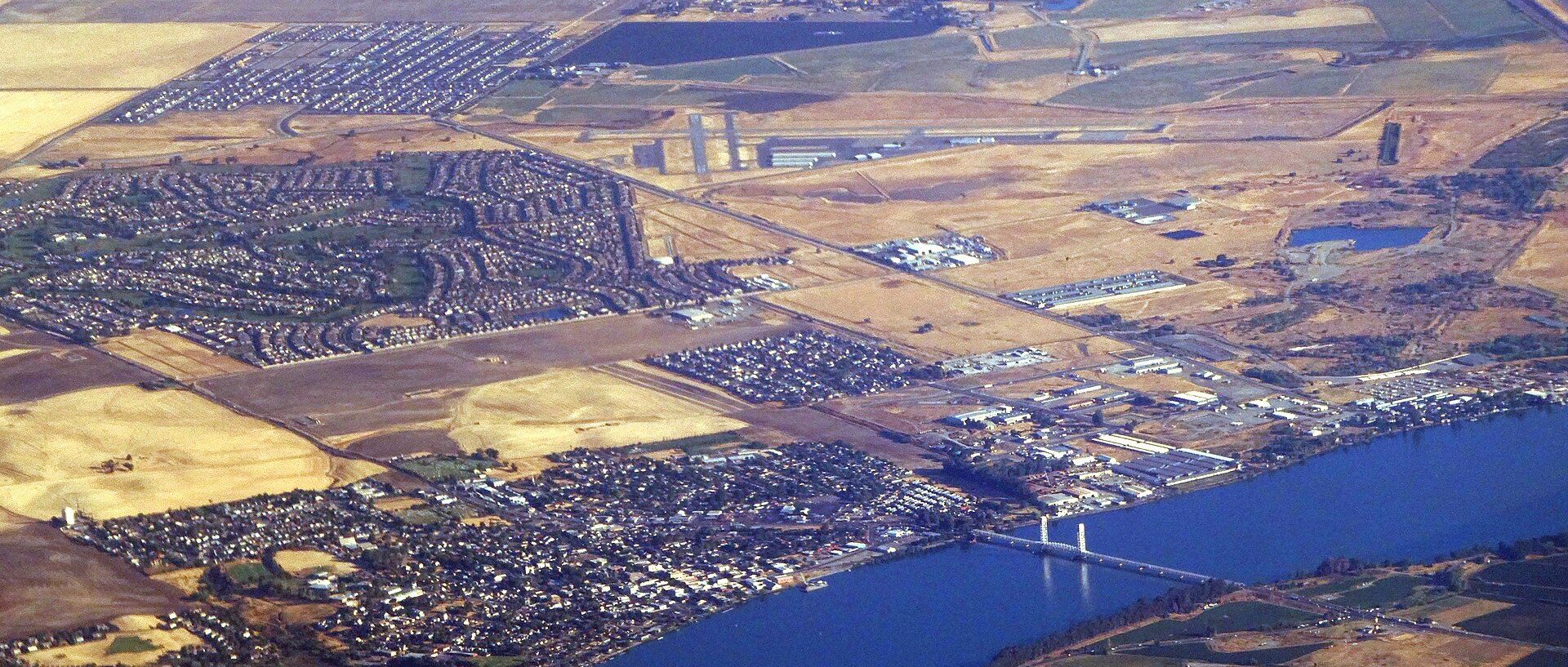 Aerial view of Rio Vista, CA