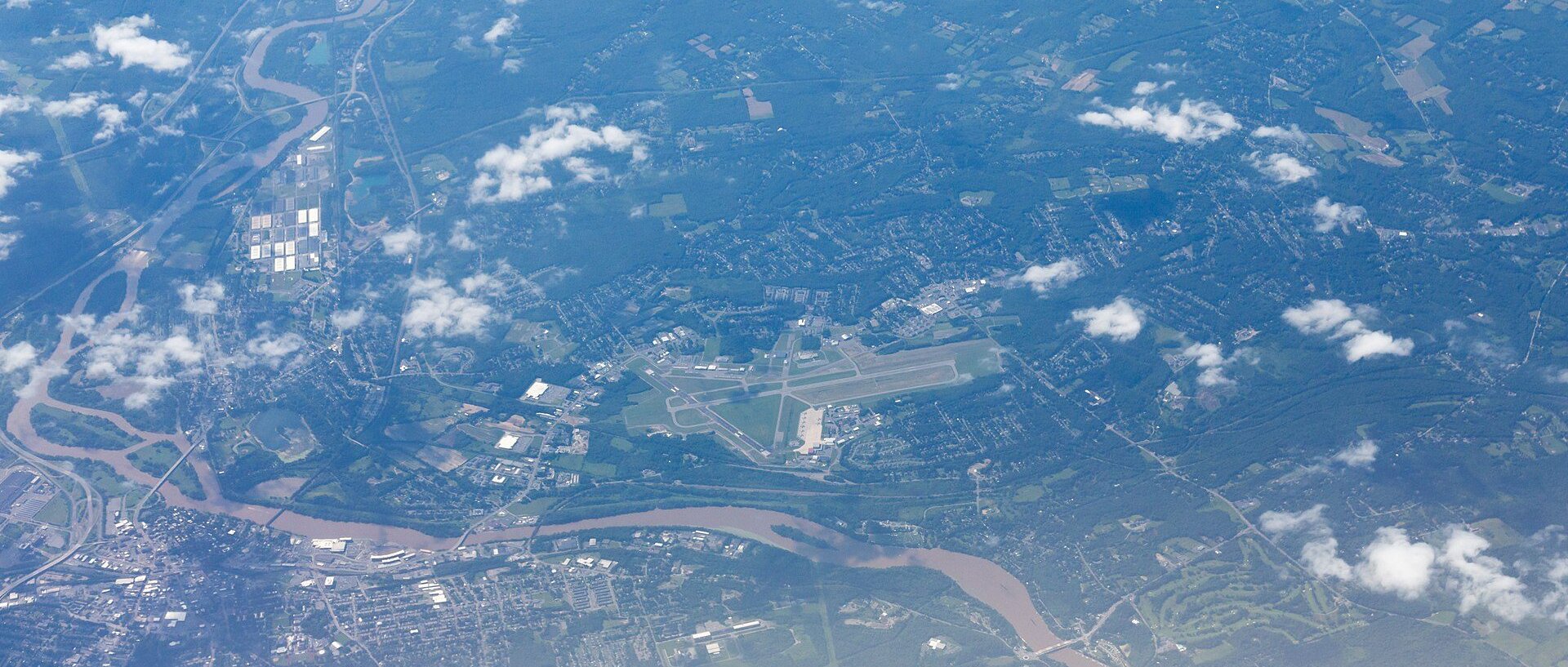 Aerial view of Niskayuna, NY