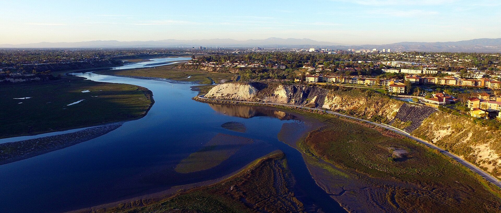 Aerial view of Newport Beach, CA