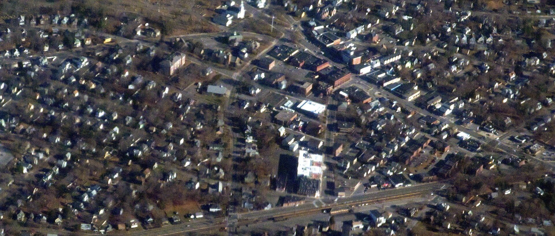 Aerial view of Reading, MA