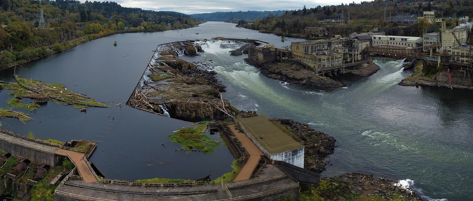 Aerial view of West Linn, OR