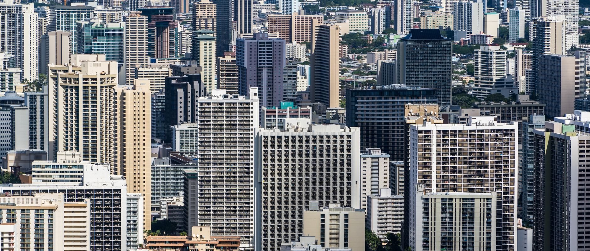 Aerial city view representing East Honolulu, HI