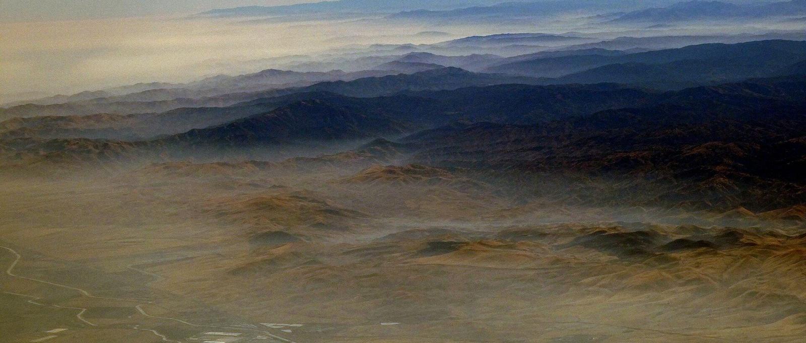 Aerial view of Brentwood, CA