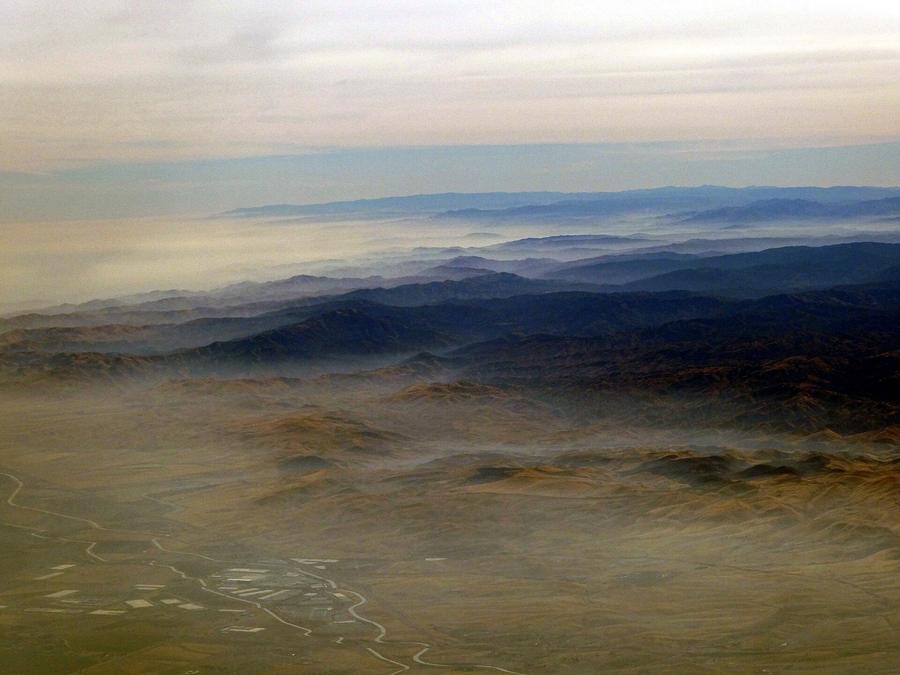 Aerial view of Brentwood, CA