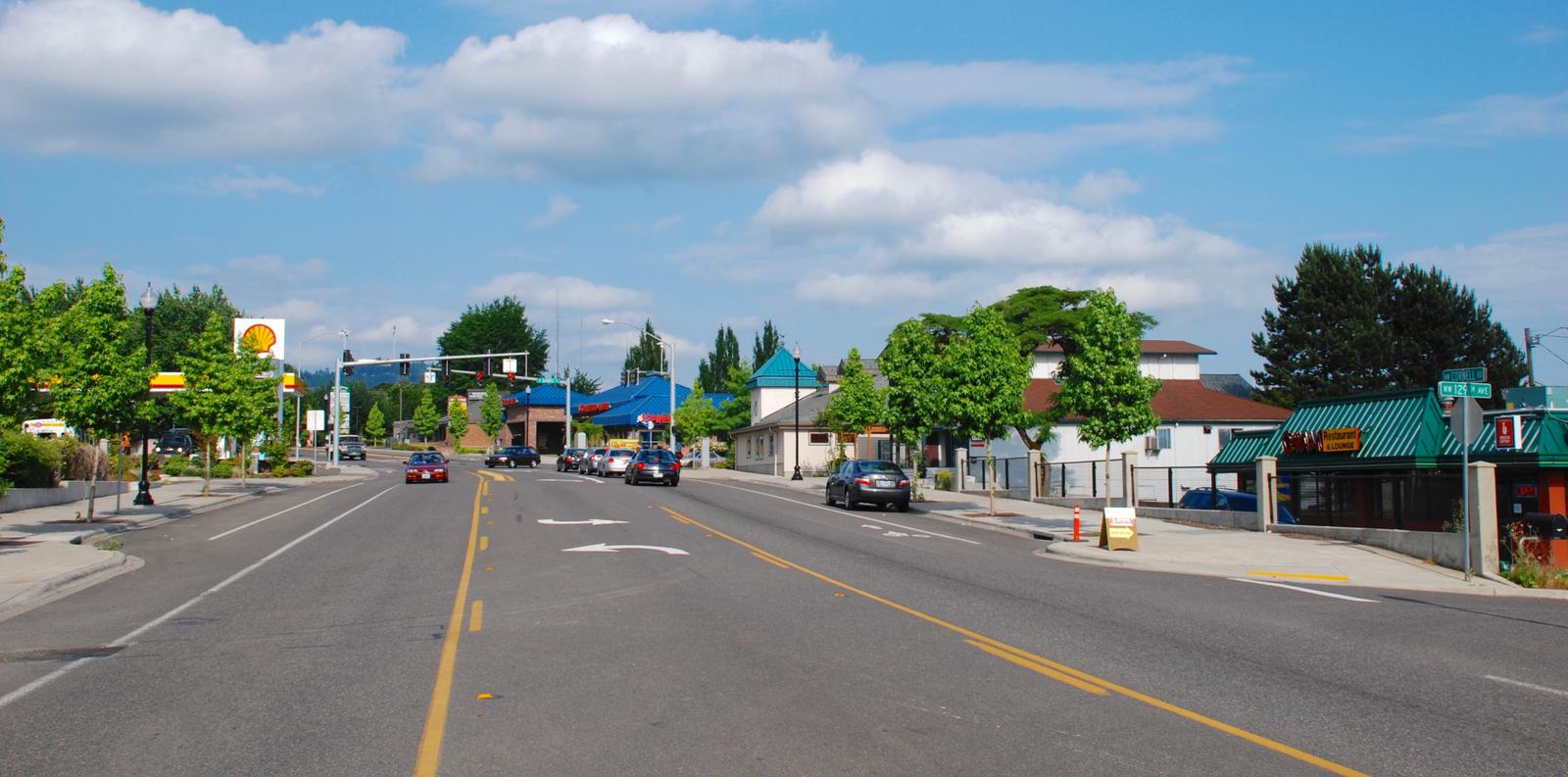 Cornell Road at 129th in Cedar Mill in 2009