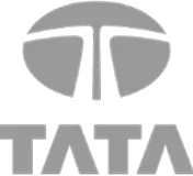 Tata Motors logo featuring stylized 'T' within an oval shape above the word 'TATA'.
