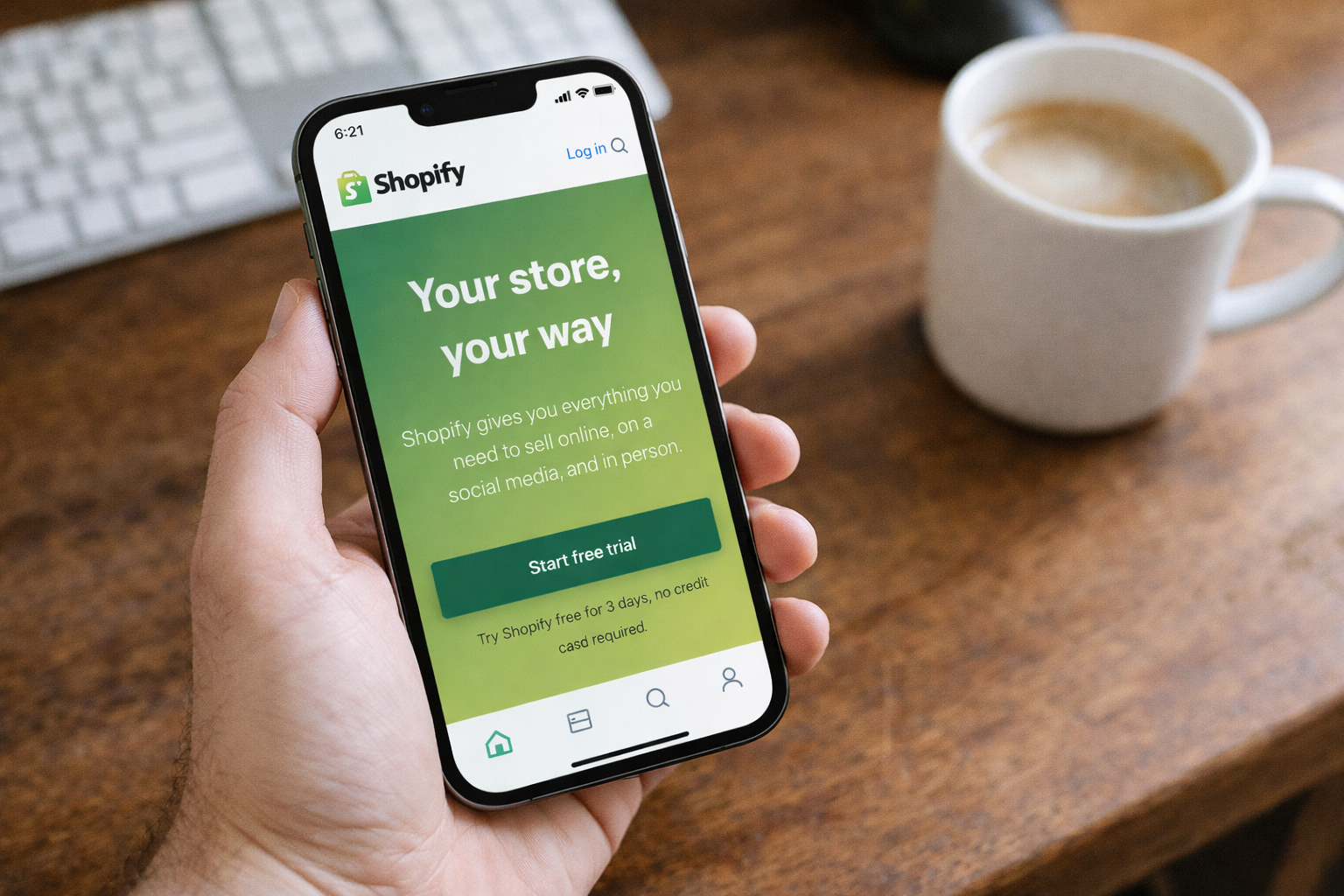 Magnolia CMS website showing on a laptop screen
