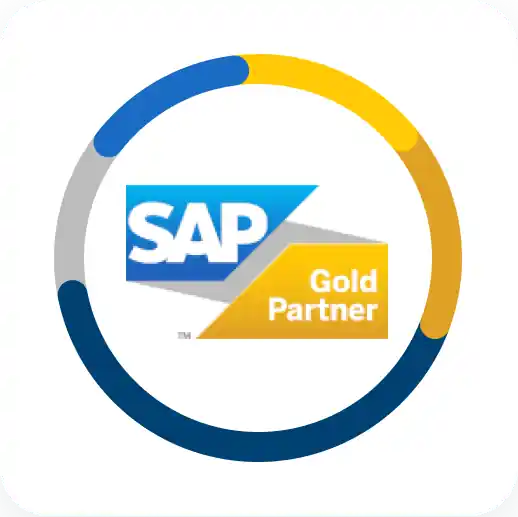 SAP Gold Partner Badge in circle