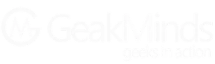 GeakMinds logo featuring a stylized circular design and the text 'GeakMinds' with the slogan 'open freedom' below.