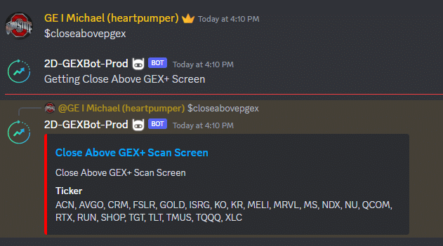 Here's how to find candidates for exiting our PTrans 2 PGEX trade.