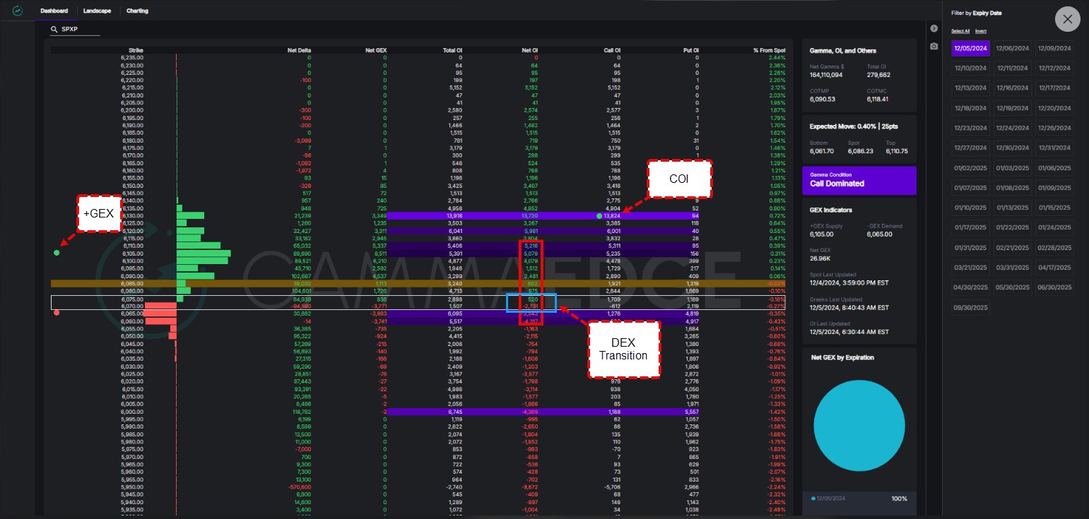 Clear SPX 0DTE trading levels on GammaEdge's web app.