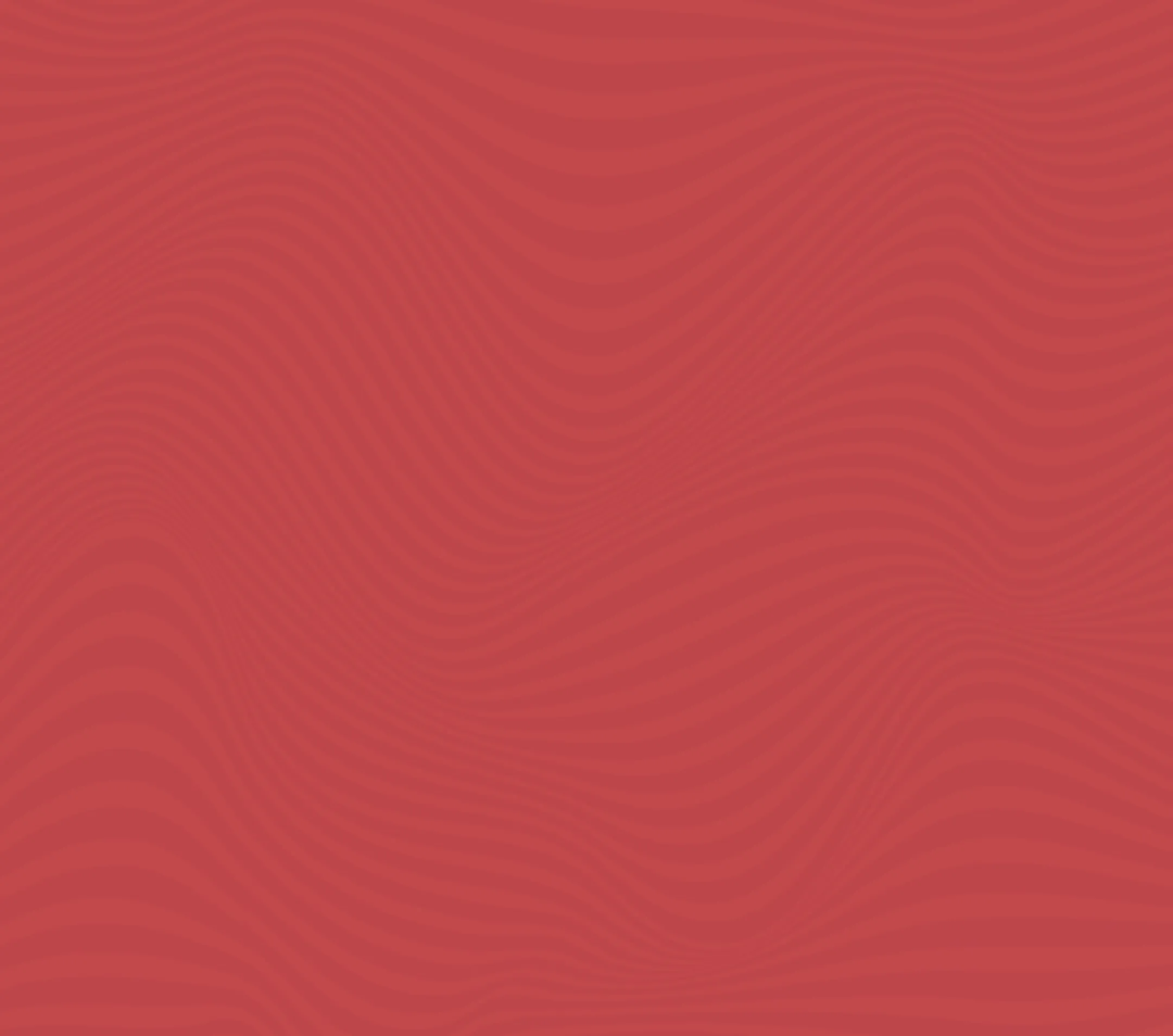 Red background with subtle wavy line patterns creating an abstract texture.