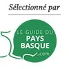 Green logo of Le Guide du Pays Basque with French text 'Sélectionné par'.
