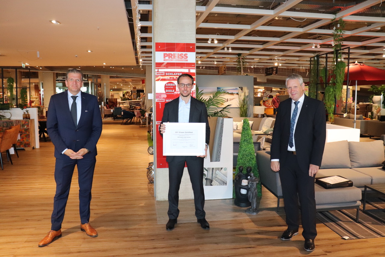 Möbel Preiss achieves significant CO2 savings