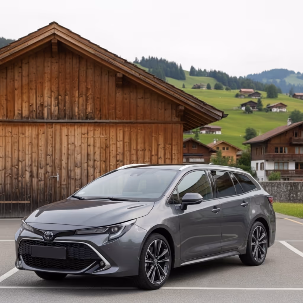 [background image] image of car on a scenic road (for an automotive service)