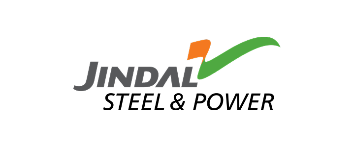Jindal company logo with stylized orange and green checkmark above the word.