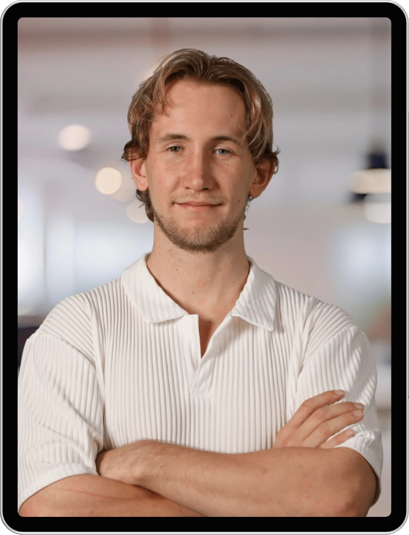 Patrick Zilke Portrait in an Ipad