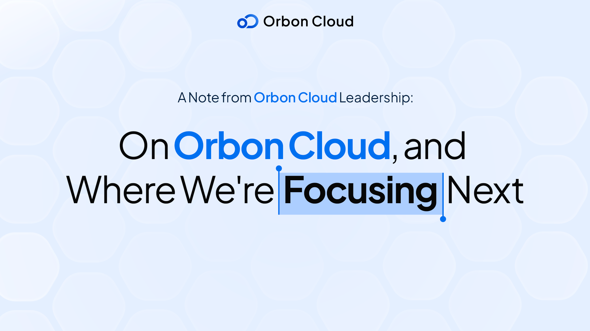 How Orbon ends the Cloud Tax