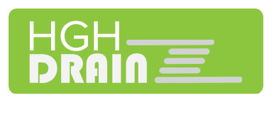 HGH Drain company logo with green background and tagline Professional Drain Cleaning & Clearing Services.