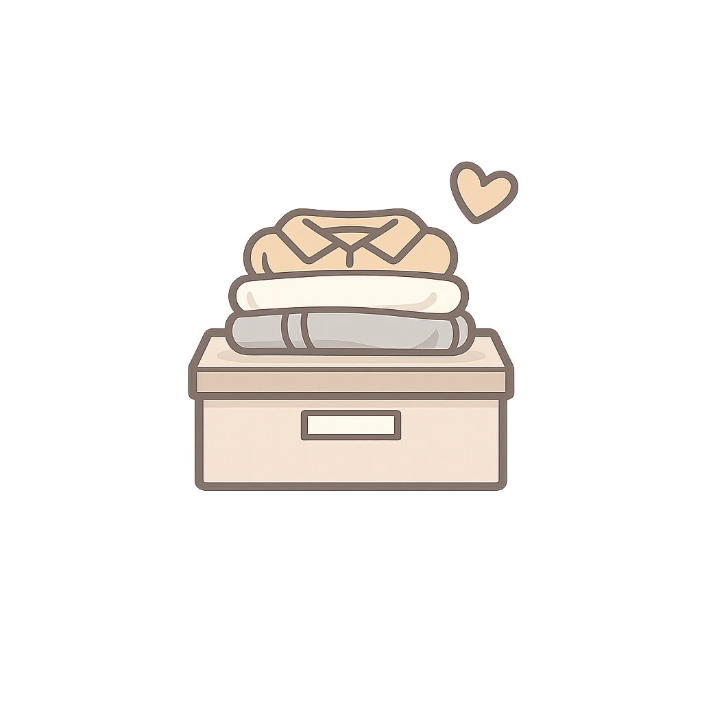 Vêtements confiés avant transformation en couverture souvenir