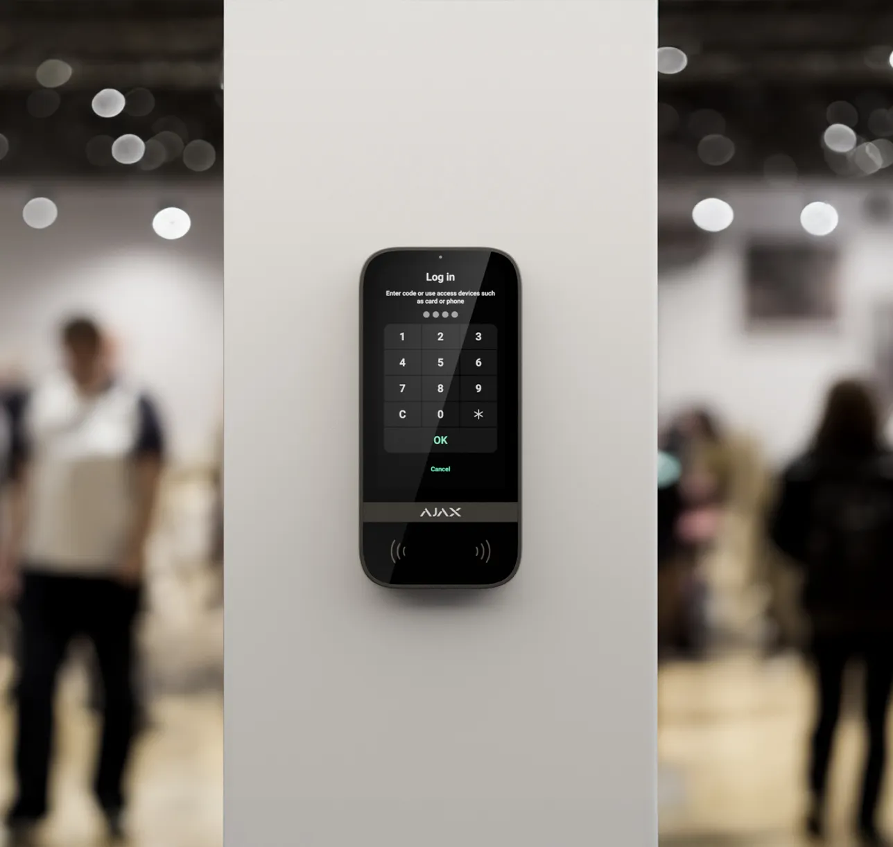 Ajax KeyPad Touchscreen Zutrittskontrolle für Museum