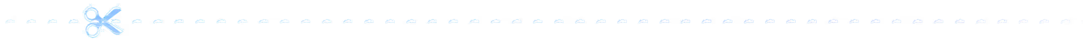 Horizontal dashed line with a blue scissor icon cutting through the line.