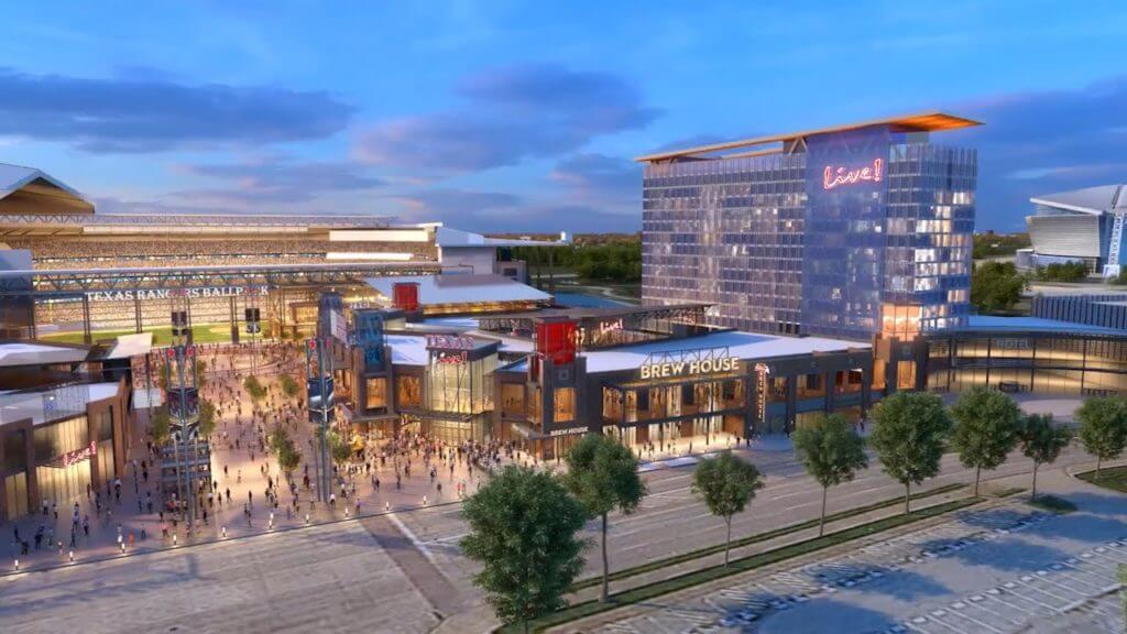 Live! building in Texas