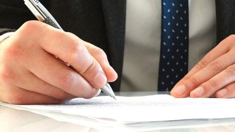 signing legal documents