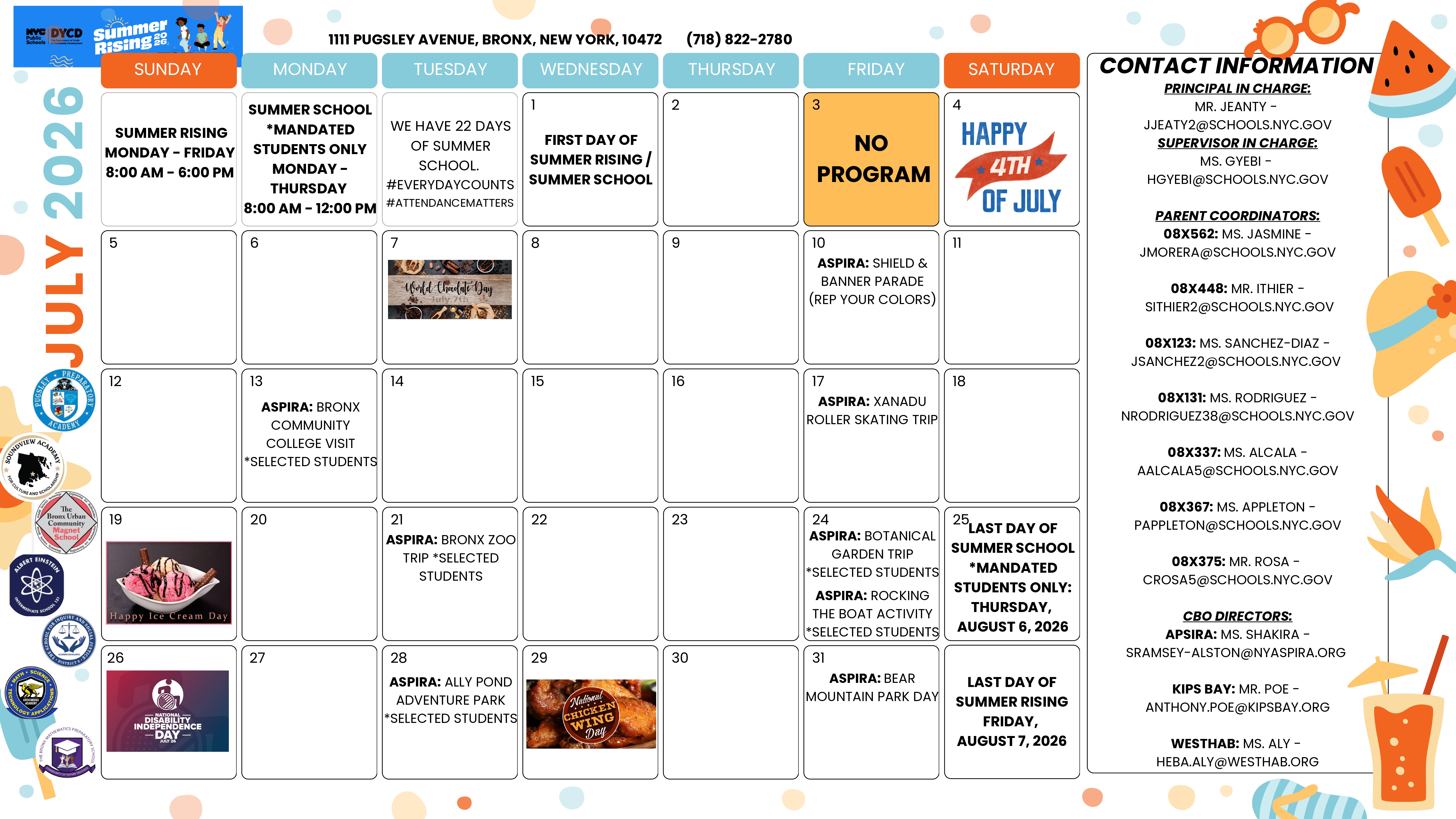 June Calendar