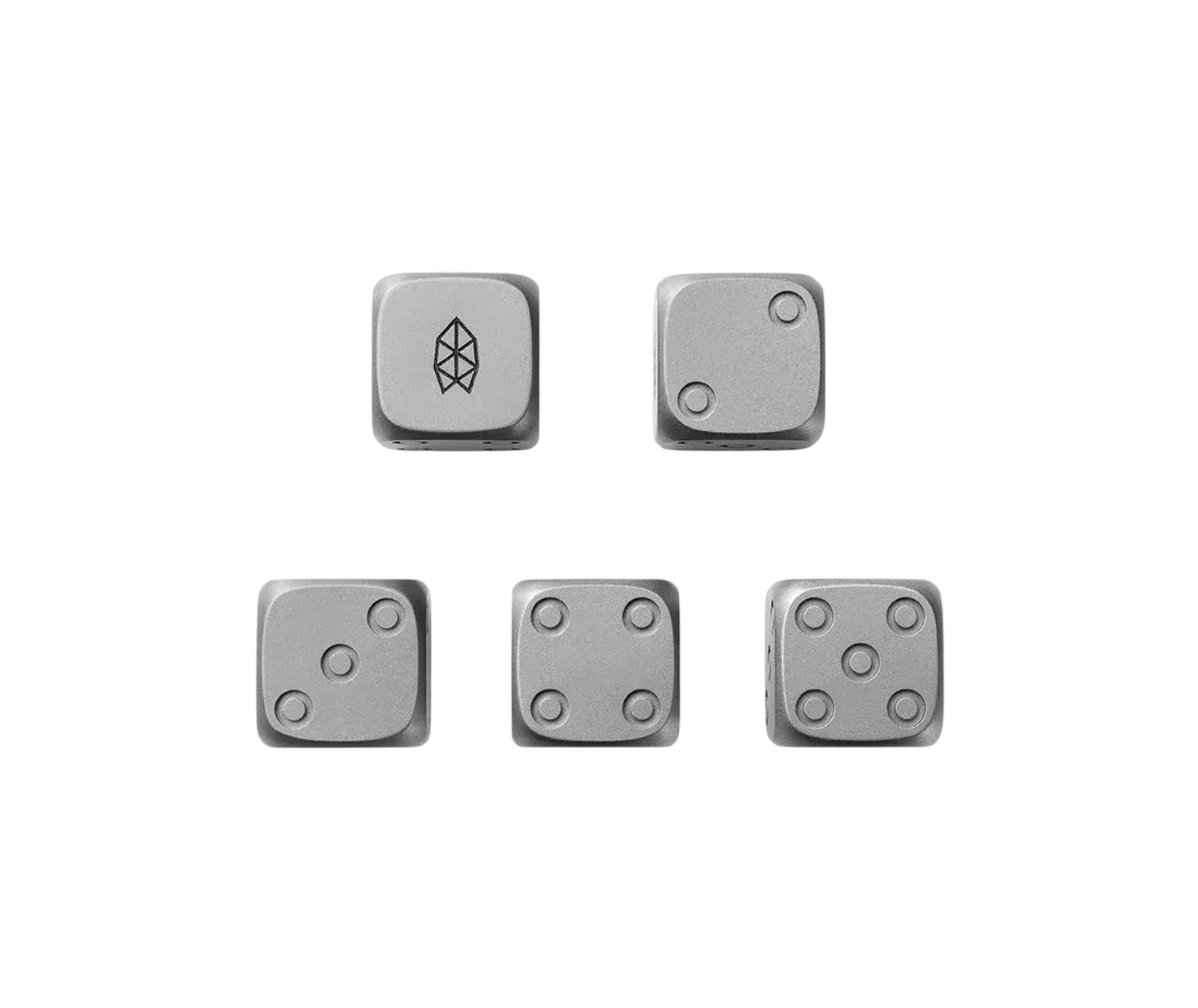 TBJ Titanium Dice Set