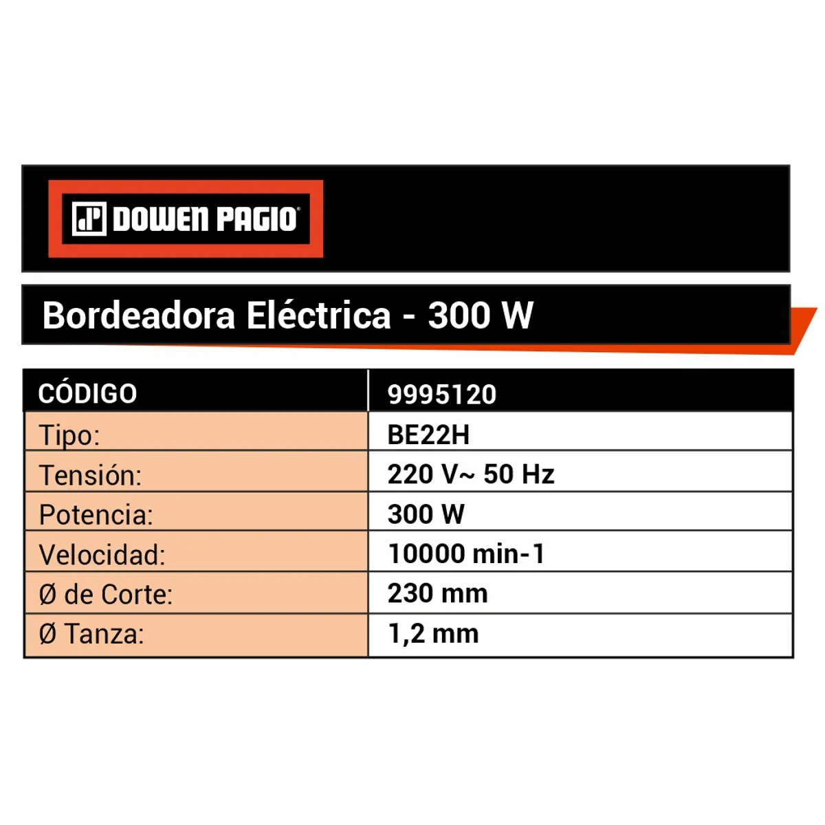 Bordeadora Eléctrica - 9995120 | Dowen Pagio