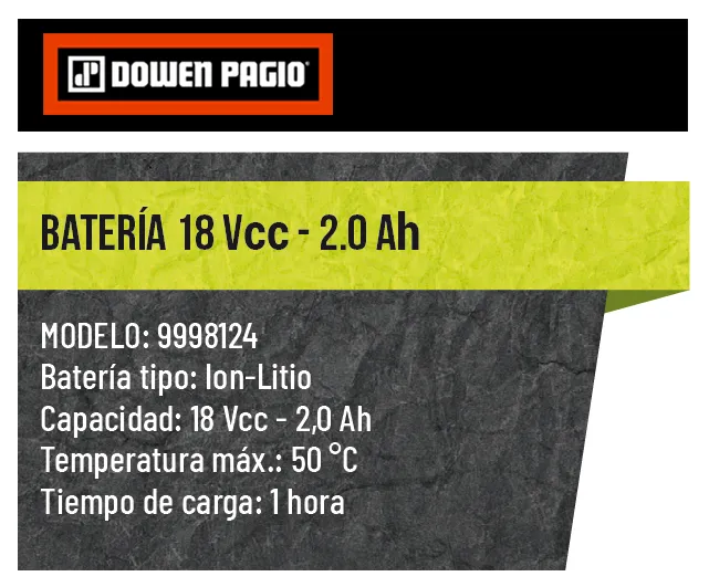 Batería Ion-Litio - Flex One - 9998124 | Dowen Pagio