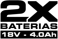 2X baterías 18v