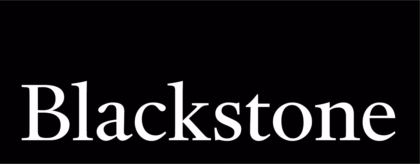 The word Blackstone in large white serif font on a black background.