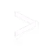 Greater than symbol bracket in white on a transparent background.