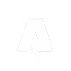 Capital letter A in a bold, block style with a shadow effect on a white background.