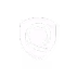Simplified shield-shaped logo with a curved line inside resembling a stylized letter Q.