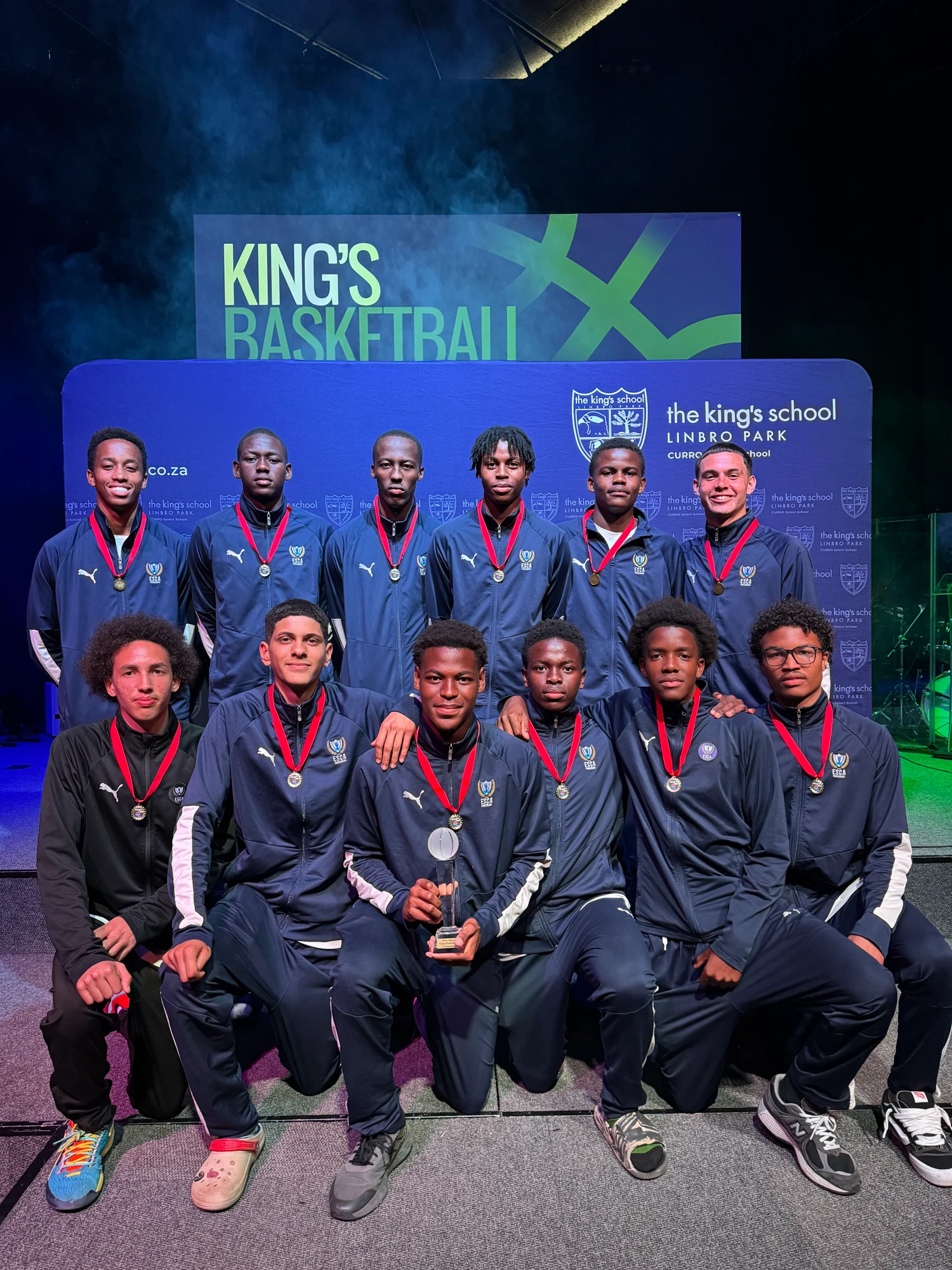 Esca Group Of Basketball Players With Medals