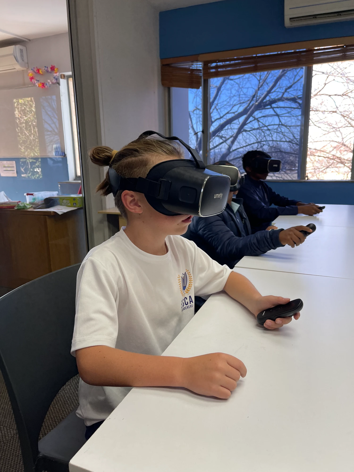 Esca Child Using Virtual Reality Headset