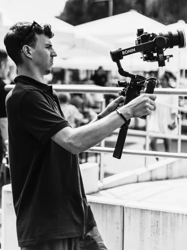 Kameramann am Gimbal