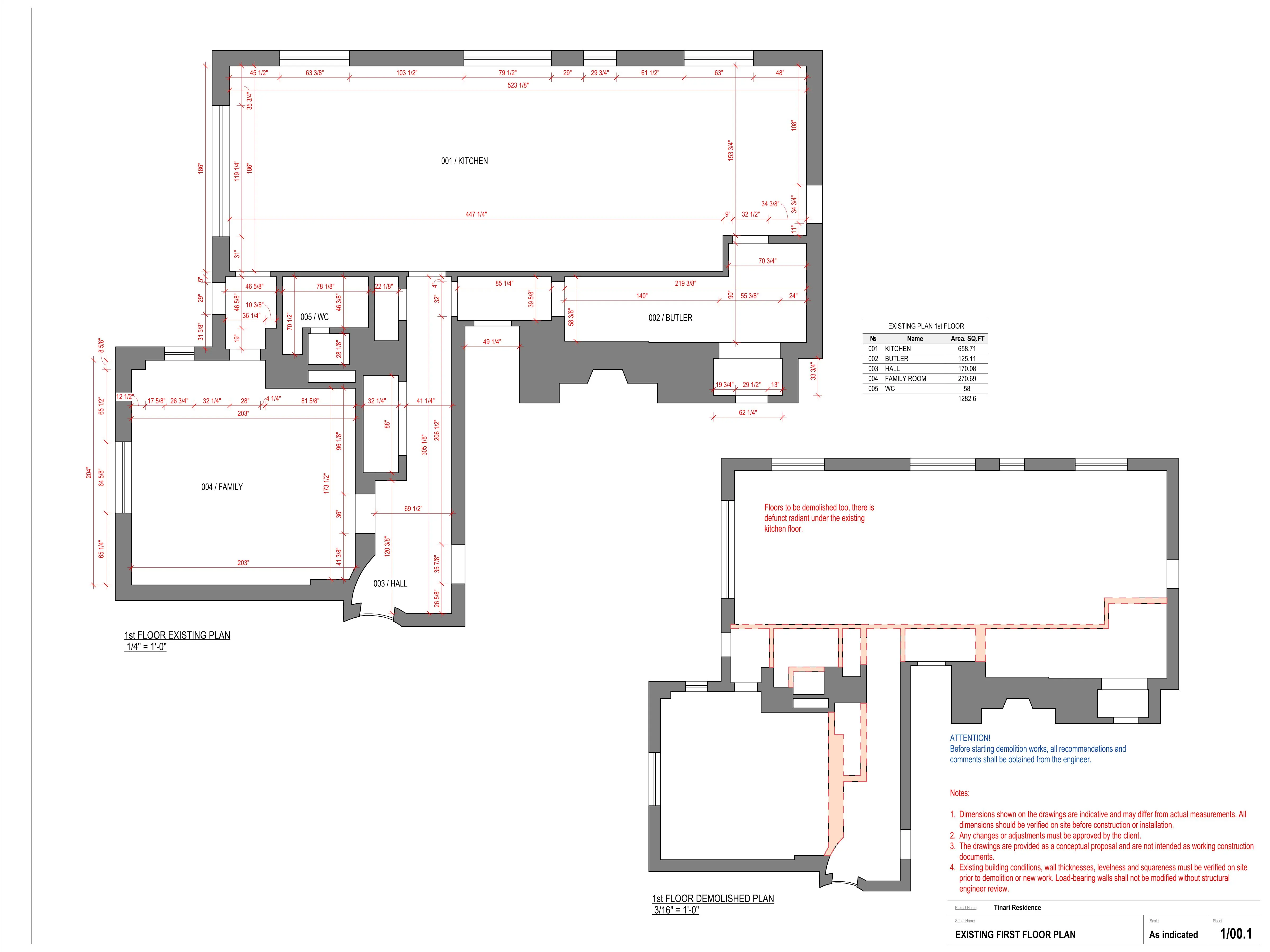 Floor plan level 1
