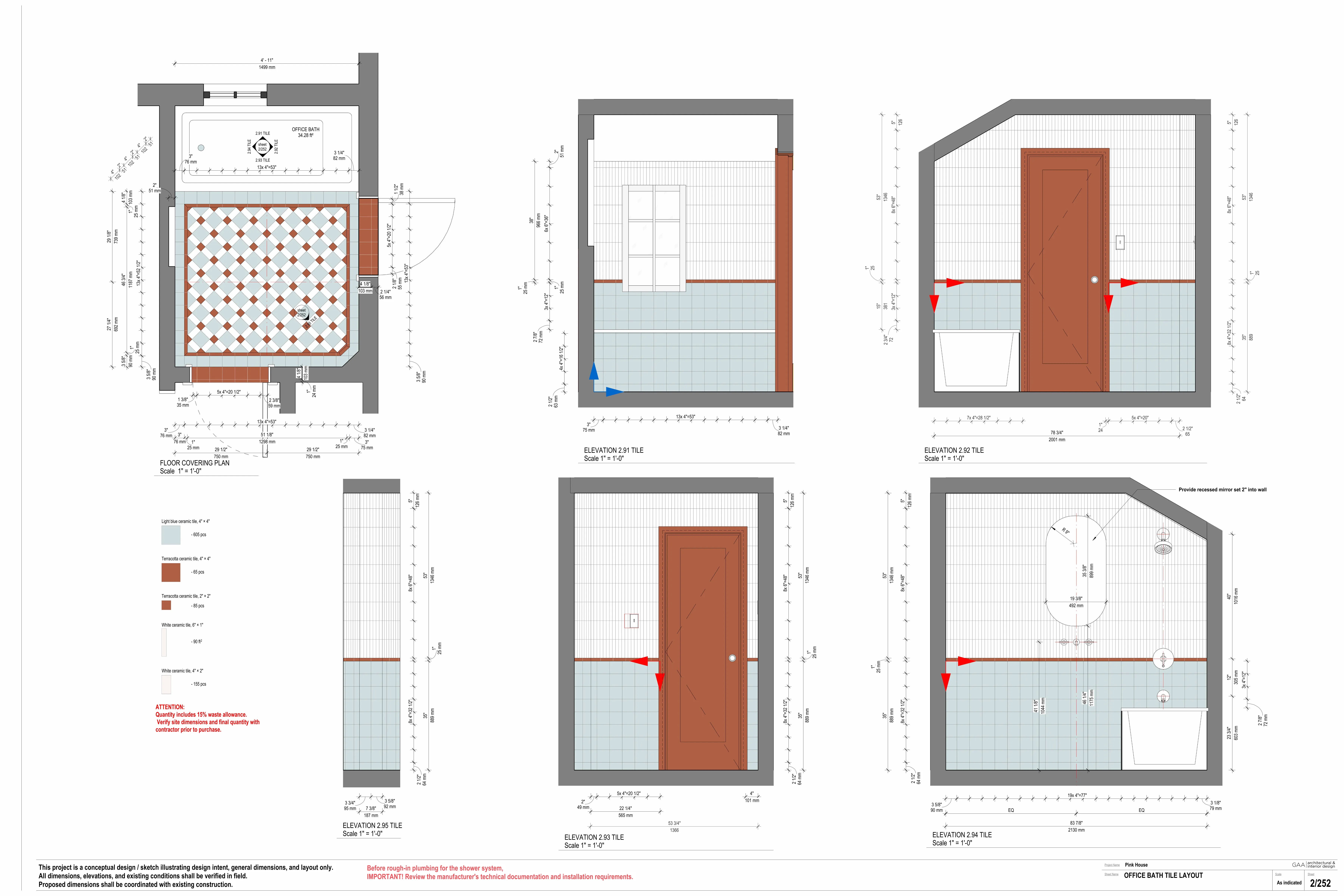 Приклад комплекту креслень інтер’єру, аркуш 7 — Revit