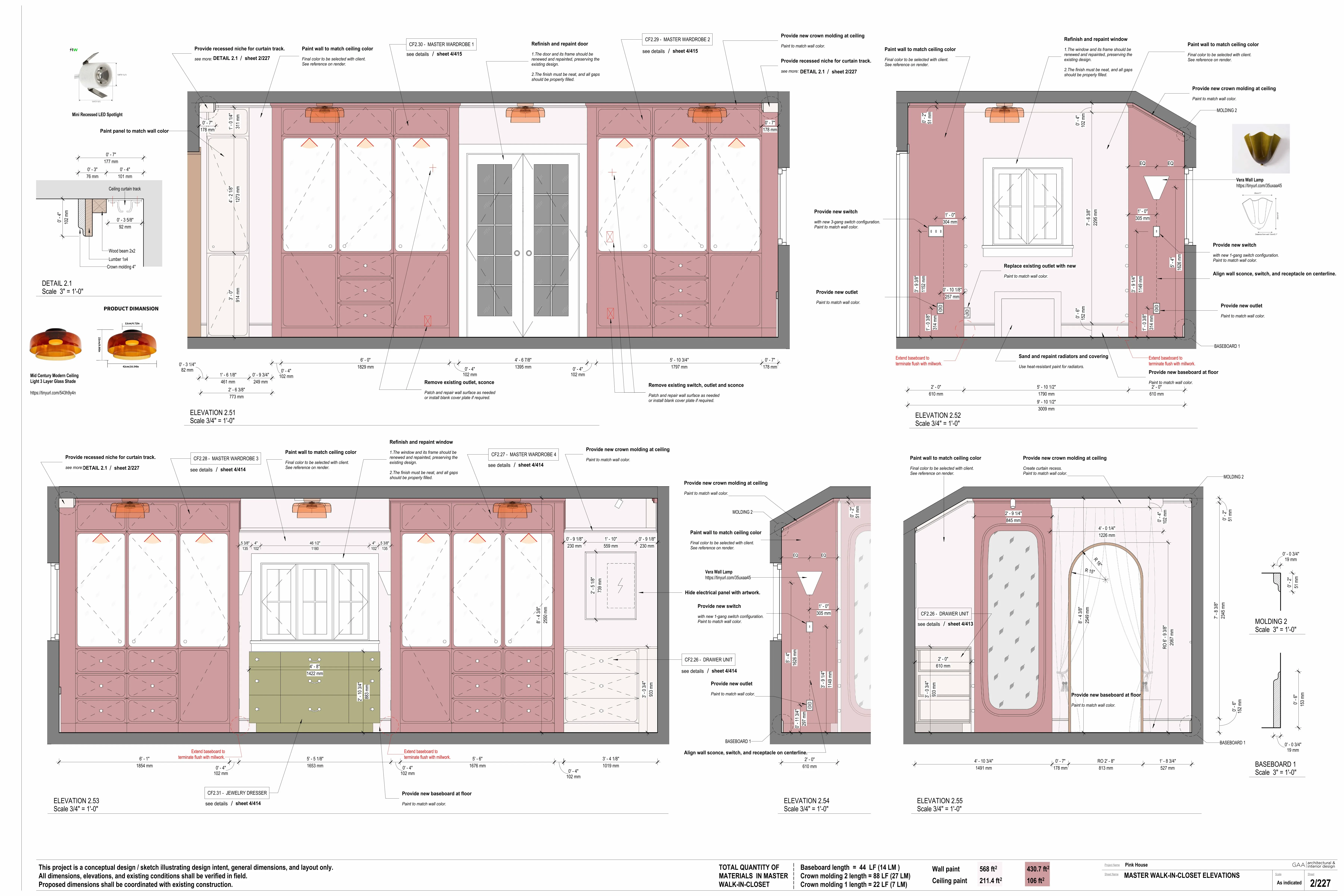 Приклад комплекту креслень інтер’єру, аркуш 4 — Revit