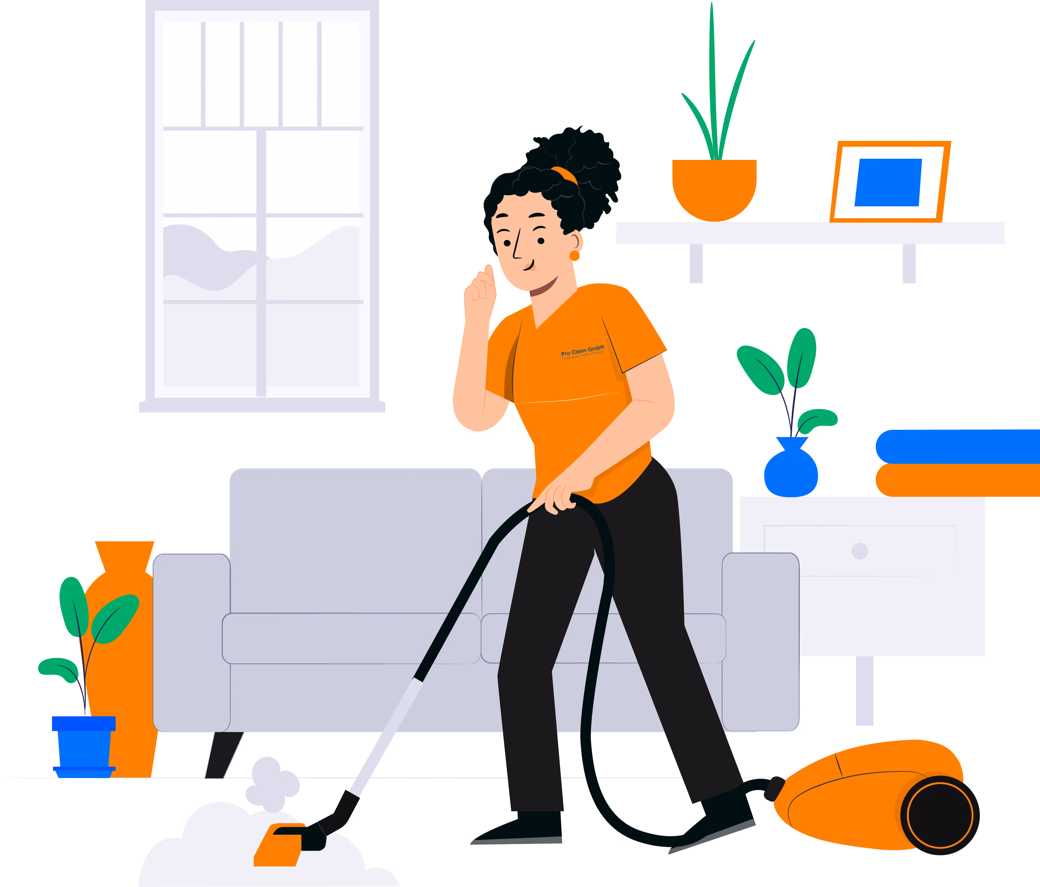 Orange Pro Clean Reinigungsteam für professionelle Reinigung in Basel und Baselland